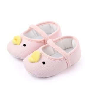 Infant Newborn Baby Boys Girls Cartoon Cotton Shoes Toddler Non Slip First Walk Flock Loafers Warm Cute Animal Duck Crib Shoes Esg13770 - Ningbo Easyget Co., Ltd. - China