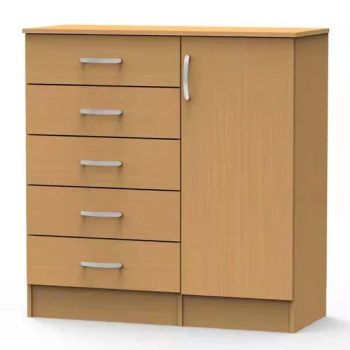 Antique Office File Cabinet with Locker Filing Storage Cabinet with 5 Drawers - Shouguang Maosong Trading Co., Ltd - China