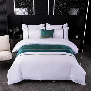 Wholesale Home Textile Hotel White100s Winter Cotton Wool Bedding Set Bedsheet - Nantong Javian Textile Co., Ltd - China