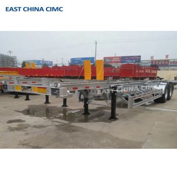 3 Axles 20FT 40FT Container Chassis Gooseneck Skeletal Chassis 40 Foot Skeleton Trailer Truck Trailers - Jinan East China Cimc Special Vehicle Co., Ltd. - China