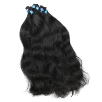 Remy Straight No Weft Bundles Natural Braiding Hair Extensions - Xuchang BeautyHair Fashion Co., Ltd. - China