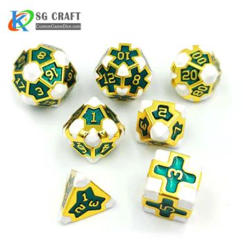 Factory Price Colorful Dice Set Metal Dice Game Dice Set Colorful Enamel Dice Casino Dice - KN Gift Limited - China