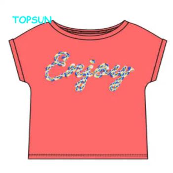 New Style Fashion Baby Summer Cool Tops Children Short Sleeve Kids Girls Printing T Shirts - XIAMEN TOPSUN APPAREL CO., LTD. - China