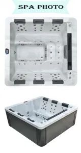 New Design Outdoor Massage Hot Tub with Water LED Lights - Guangzhou HOTPOOL Sanitary Ware Co., Ltd. - China