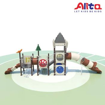Modern Outdoor Kid Playground with Slides, Swings, and Climbing Frames - Wenzhou Alita Technology Co., Ltd. - China
