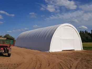 Outdoor Agricultural Greenhouses Garden Plant Transparent Poly Tunnel Warehouse PVC Tarpaulin Tent - Foshan Litong Fanpeng Co., Ltd. - China