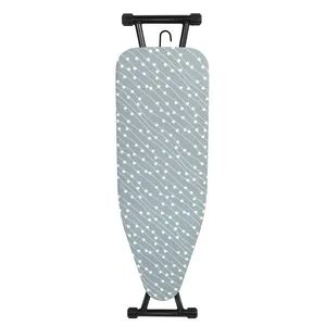 Hotel Multi-Function Fireproof Foldable Ironing Board with Cover Black Gray Cotton Fabric Cover Ironing Board - Jinhua Aobowei Technology Co., Ltd - China