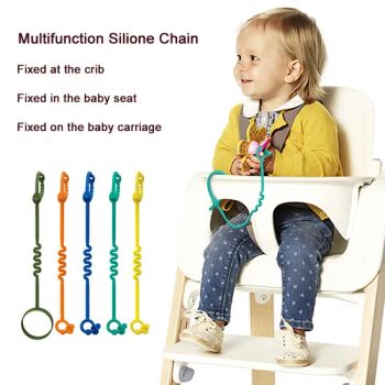 Adjustable Baby Bottle Toy Teethers Safety Straps BPA Free Silicone Pacifier Chains - Shenzhen Color Life Lighting Co., Ltd - China