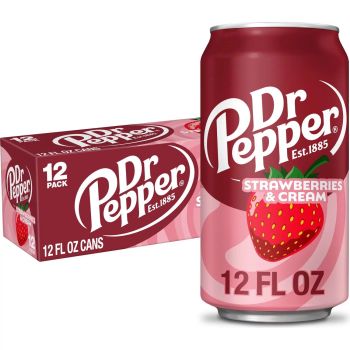 DR PEPPER STRAWBERRIES & CREAM CN, 12OZ/12PKX2 - A&A FOOD DISTRIBUTORS - United States