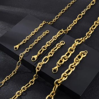 Wholesale Jewelry Stainless Steel O-Chain Necklace Men Multi-Size 7/10/13mm Replacement Chains Necklaces - Guangdong Kalen Jewelry Company Limited - China