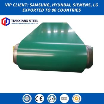 Cold Rolled Steel Coils / PPGI Prepainted Steel Sheet / Zinc Aluminium Roofing Coils From Shandong - Shandong Tianxiang Steel Structure Construction Co., Ltd. - China