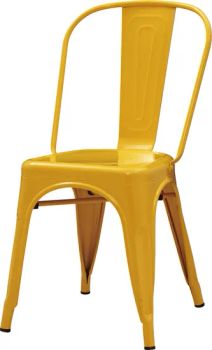 Sheetmetal Frame Industrial Style French Bar Chairs with Back - Guangzhou Mega Import and Export Co., Ltd. - China