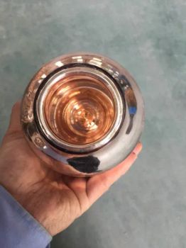 Pink Golden Glass Vacuum Refill Flask Bottle Keep Water Hot or Cold - Zhang Jia Gang Stone Mechanical Equipment Co., Ltd. - China
