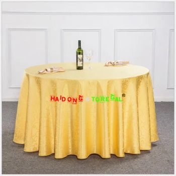 Golden Color Hook Flower Banquet Tablecloth Covers Sashes - Qingdao Hongyuanxing Furniture Co., Ltd - China