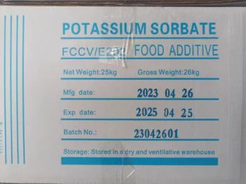Food Grade Potassium Sorbate Granular Can Mix with Other Food Additive in One container - Anhui Orient Import & Export Co., Ltd. - China