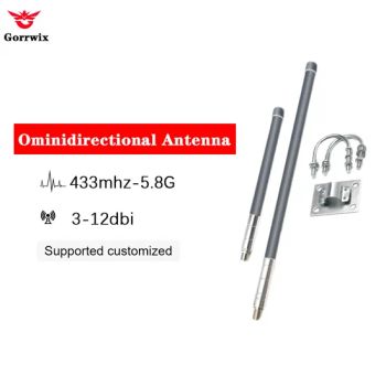Fiberglass Outdoor Antenna 433MHz-5.8g SMA Communication Antennas 5g 4G 3-12dBi Omnidirectional Antenna - Shenzhen Gorrwix Electronics Co., Ltd. - China