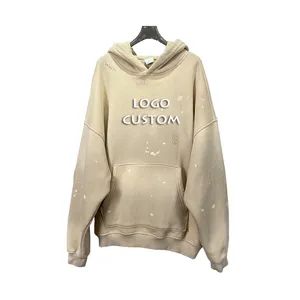 Hot Sales Casual Loose Pullover Plus Size Men's Hoodies Customized Cotton 360g Shabby Vintage Mens Hoodies - Dongguan Flya Sports Goods Co., Ltd. - China