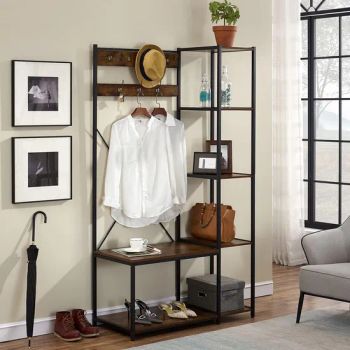 Specially Designed for Cross-Border Steel-Wood Structure Coat Racks - Shandong Feilu Home Furniture Co., Ltd. - China