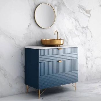 Designer Customised Bathroom Vanities Material Wooden Color MULTICOLOR I Deal In New Only Number Of Shelves 2 Shelves Payment mode online / - Vapus Bharat - India