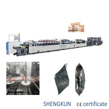 3 Side Sealing with Gusset Pouch Double Feeding Zipper Plastic Coffee Bag Pouch Maker - Wuxi Shengkun Machinery Co., Ltd. - China