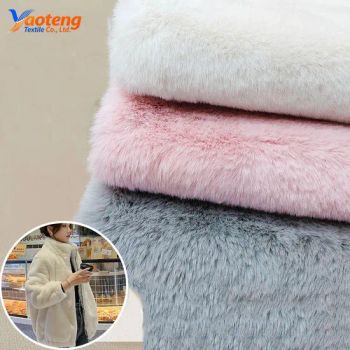 Yaoteng 100% Polyester 10mm Fax Rabbit Fur Fabric for Garment, Toys, and Sofas - Changzhou Yaoteng Textile Co., Ltd. - China