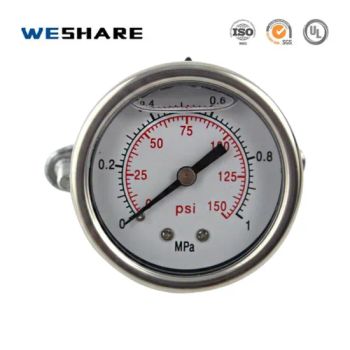 Stainless Steel Pressure Gauge for Gas, Water, and Oil Systems - Hangzhou Weshare Import and Export Co., Ltd. - China