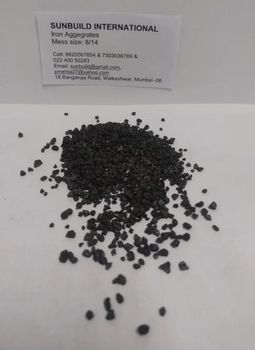 Iron Aggregates Form Solid Color Black Type GRADE -A Mesh Size 8/14 Usage Construction Grade Standard GRADE-A Standard FINE IRON - Sunbuild International - India