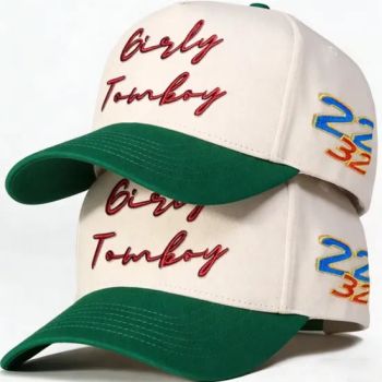 Profession Custom Industrial Mens Black White 2 Toned Baseball Hat Cap New Design Unisex Sport Cap Baseball Hats Gorras Green and White Besige - Hebei Lingjin Import and Export Co., Ltd. - China