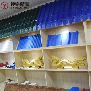 Heat Insulation PVC Roof Tiles for Prefab Houses Origin China MOQ 1000 Sqm Trade Mark Uniko HS Code 3925900000 Surface Coating - Foshan Uniko Building Materials Co., Ltd - China