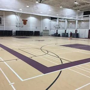 Impact Resistance PVC Plastic Rubber Wood Grain Basketball Sports Games Vinyl Floor - Sunjoy Material Technology Co., Ltd. - China