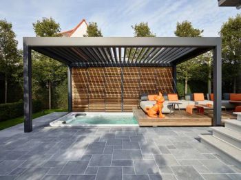 Garden Building Aluminum Pergola Roof Louver Garden Pavilion Gazebo - Qingdao YC Metal Co., Ltd. - China