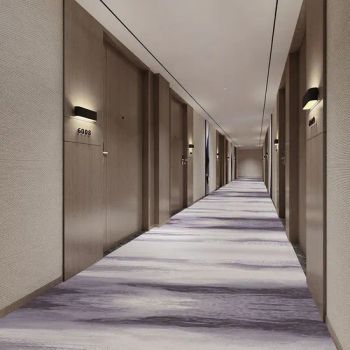 Fashion Gradient Commercial Hotel Corridor Nylon Printed Wall to Wall Carpets Customized - Hefei Dongfang Qifu Carpet Co., Ltd. - China