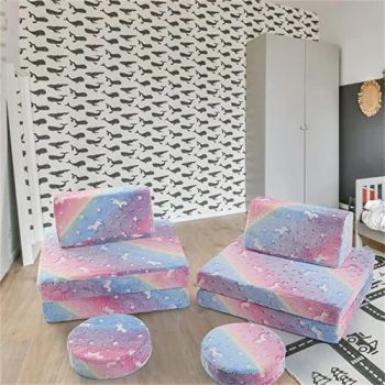 Rainbow Folding Sponge Sofa for Children - Dongying Jiusheng Trading Co., Ltd - China