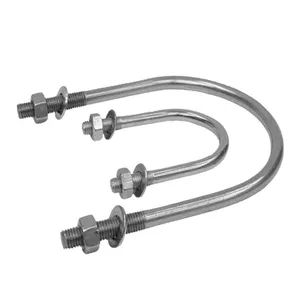 Custom U Bolt M8 M10 M12 M16 Carbon Steel Galvanized Stainless Steel U Bolt for Industrial - Maitolead Pipeline Technology(Tianjin)Co., Ltd. - China