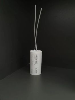 GOELECTRIC 2 3.15 Mfd Fan Capacitor, For Fans Terminals 2 Color White Tolerance 5% Brand GOELECTRIC Material Plastic Capacitance 3.15 - A A Traders - India