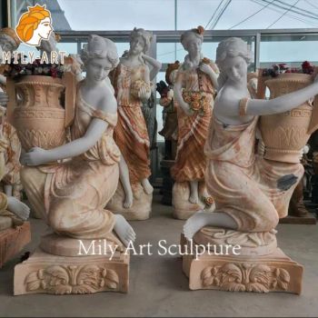 Life Size Garden Decoration Natural Marble Garden Figure Planters - Zhengzhou Millie Arts & Crafts Co., Ltd. - China