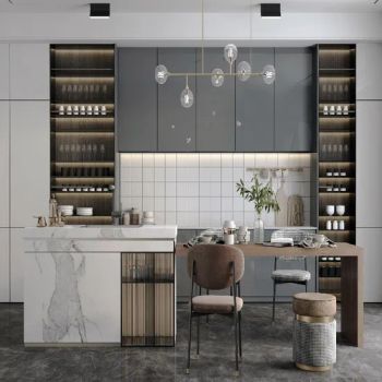 Industrial Kitchen Cabinet Trolley with Wheels, Restaurant Home Kitchen Furniture - Shenzhen Best Sense Decoration Co., Ltd. - China