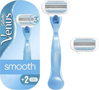 Gillette Venus Women Set of 3 Skin Love Razors with Skin Essence - Blue & White - Shaving and Hair Removal for Women - Smart Agri GmbH - Germany