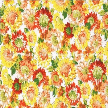 Digital Printing Design 70 Cotton 30 Linen Fabric Cotton Viscose Linen Fabric Roll - Tongling Richeng Textile Printing & Dyeing Co., Ltd. - China