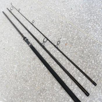 Customized Carbon Fiber 3 Section Carp Fishing Rod MOQ 200 OEM Yes Action F Section 3 Size 3.9m Power Fast Origin China Model NO. - Weihai Huayue Sports Co., Ltd. - China