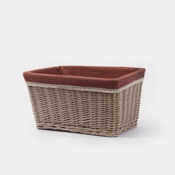 Large Snack Box Toy Wicker Baskets with Red Lining OEM Yes Lining Yes MOQ 200 PCS Size Medium Origin China Sample 1 - Qingdao Best Ever Handcrafts Co., Ltd. - China