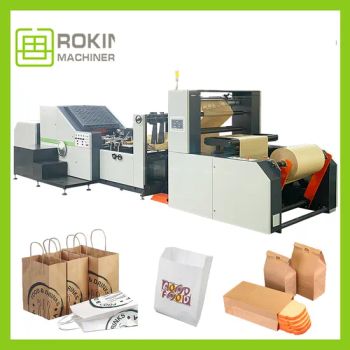 Good Quality High Speed Automatic a Series Kraft Paper Bag Making Machine - Wenzhou Rokin Machinery Co., Ltd - China