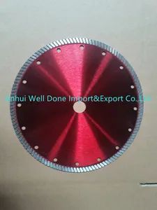 Super Thin Diamond Continuous Rim Turbo Saw Blade for Ceramic Tile Brick - Anhui Well Done Import&Export Co., Ltd. - China