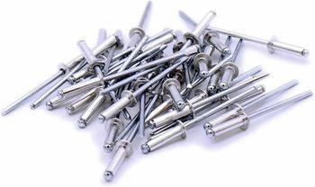 Material: Mild Steel Blind Rivets Color Silver Finishing Polished Material Mild Steel Usage/Application Hardware Country of Origin Made in - Hind Fasteners - India