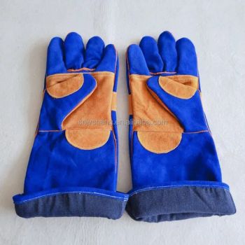 Premium Heat Resistant Cowhide BBQ Kitchen Gloves for Grilling - Omake (Nanjing) Kitchenware Co., Ltd. - China