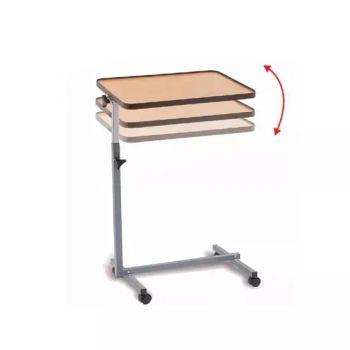 Wholesale Hospital Furniture Movable Height Adjustable Overbed Wooden Dining Tables with Wheels - Guangdong Hongye Furniture Group Co., Ltd - China