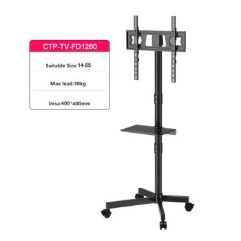 Adjustable TV Stand Steel 14~55inch Height Adjustable CTP-TV-FD1260 300N MOQ1 PCS - Hangzhou Contuo Smart Home Technology Co., Ltd. - China
