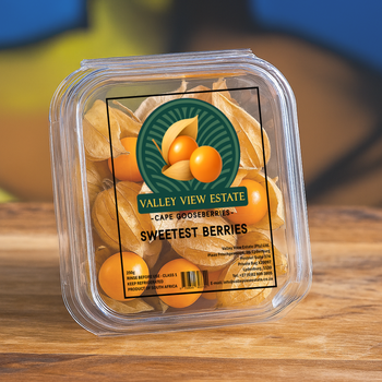 Cape Gooseberry (Golden Berry) 125g Grade A Size 20mm+ Shelf Life 21 days Quality Grade Class A Size Range 20 Mm And - Valley View Estate (Pty) Ltd - South Africa