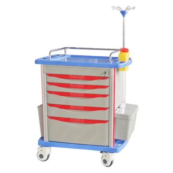 Medical Anaesthesia Trolleys Emergency ABS Plastic Trolleys Equipment Function Crash Cart - Anhui Weemed Medical Co., Ltd - China