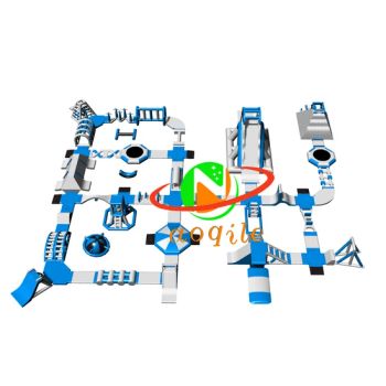 New Design Outdoor Water Games Equipment Trampoline Water Triangle Slide Inflatable Water Amusement Park - Guangzhou Aoqile Outdoor Sports Products Co., Ltd. - China